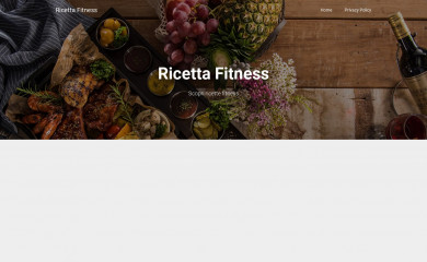 ricettafitness.com screenshot