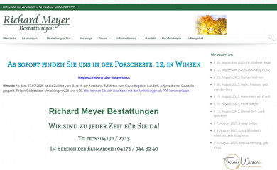 richard-meyer-bestattungen.de screenshot