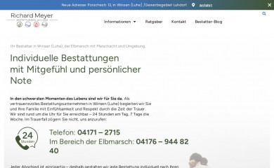 richard-meyer-bestattungen.de screenshot