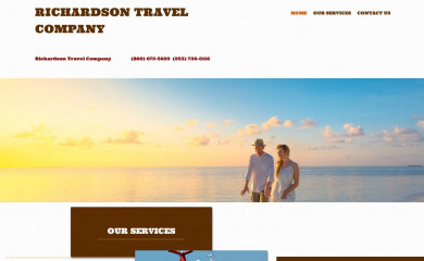 richardsontravel.com screenshot