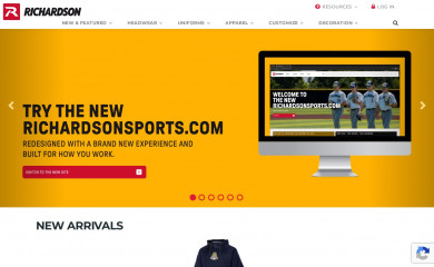 richardsonsports.com screenshot