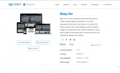 Blog Lite screenshot