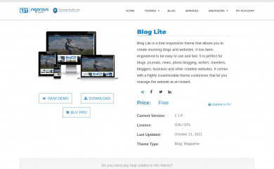 Blog Lite screenshot