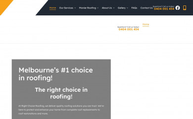 rightchoiceroofing.com.au screenshot