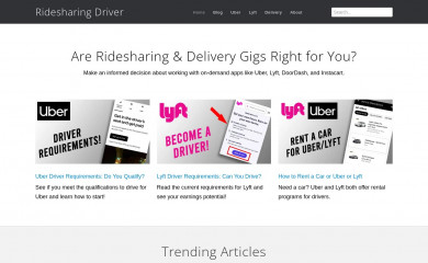 ridesharingdriver.com screenshot