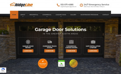 ridgelinegaragedoor.com screenshot