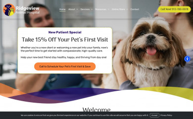 ridgeviewanimalhosp.com screenshot