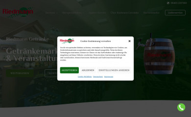riedmann-getraenke.de screenshot