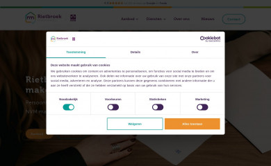 rietbroekmakelaardij.nl screenshot