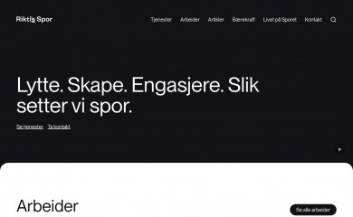 http://riktigspor.no/ screenshot