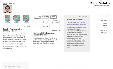rinormaloku.com screenshot