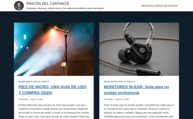 rincondelcantante.com screenshot