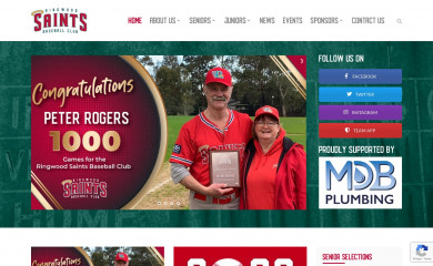 ringwoodsaints.com.au screenshot