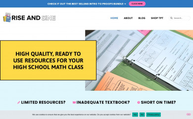 riseandsine.com screenshot