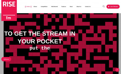 risefm.co.za screenshot