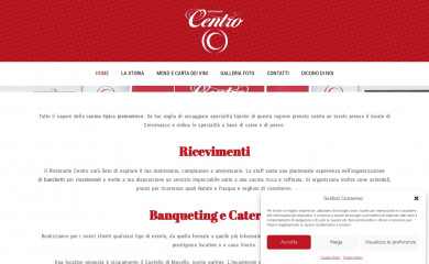 ristorantecentrocercenasco.it screenshot