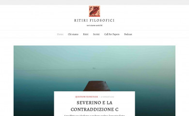 ritirifilosofici.it screenshot
