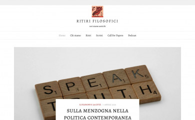 ritirifilosofici.it screenshot