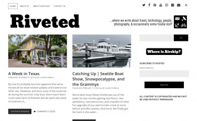 riveted-blog.com screenshot