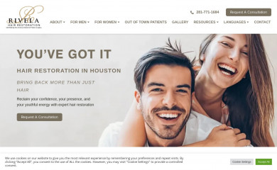 rivelahairrestoration.com screenshot