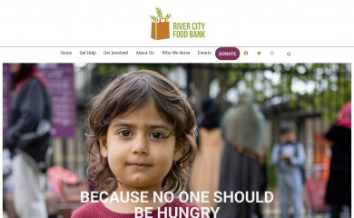 rivercityfoodbank.org screenshot