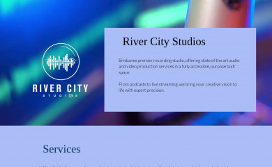 rivercitystudios.com.au screenshot