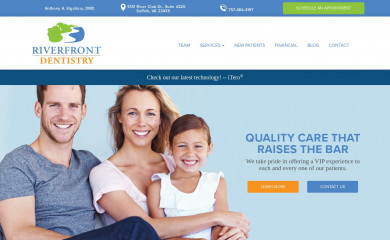 riverfrontdentistry.com screenshot