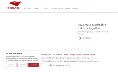 riverlake.ch screenshot