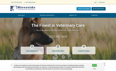 riversidevet.org screenshot