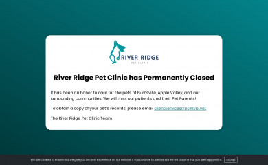 riverridgepetclinic.net screenshot