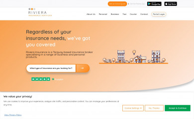 rivierainsurance.co.uk screenshot