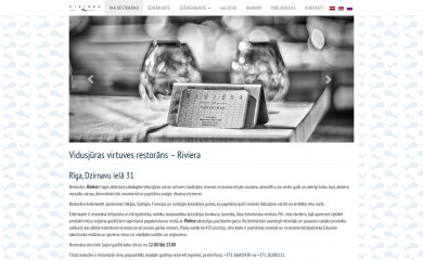 rivierarestorans.lv screenshot