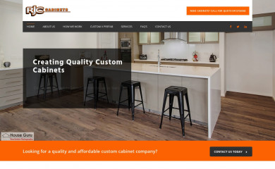 rjccabinets.com.au screenshot