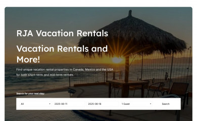 rjavacationrentals.ca screenshot