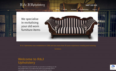 rjupholstery.com.au screenshot