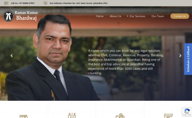 rkbharadwajadvocate.com screenshot