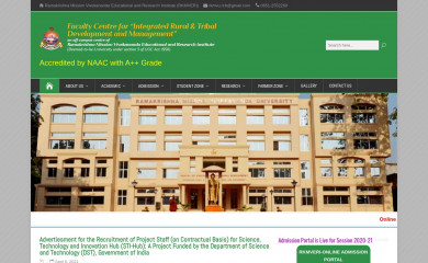 rkmvuranchi.ac.in screenshot