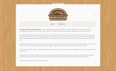 rlhcabinetry.com screenshot