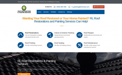 rlproofrestorations.com.au screenshot