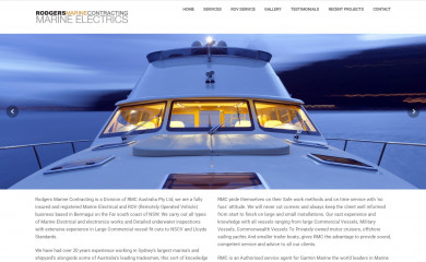 rmcmarineelectrics.com.au screenshot
