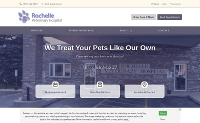 rochellevet.com screenshot
