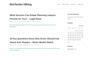 rochesterhiking.com screenshot