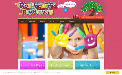 rockbournedaynursery.co.uk screenshot