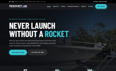 rockettrailer.com screenshot