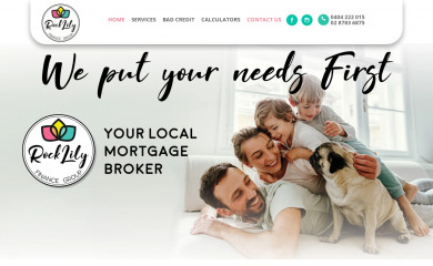rocklilyfinancegroup.com.au screenshot