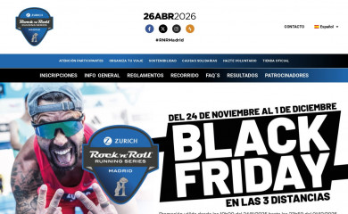 rocknrollmadridrun.com screenshot