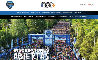 rocknrollmadridrun.com screenshot