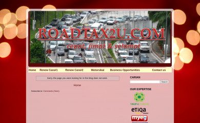 roadtax2u.com screenshot