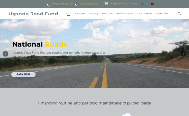 roadfund.ug screenshot