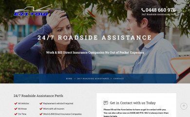 roadsideassistanceperth.com.au screenshot